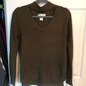 Planet Gold Green Sweater